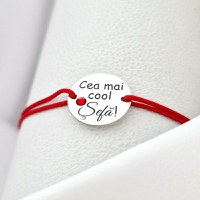 Bratara Cea mai cool sefa - Argint 925 si Cristal Swarovski - Snur reglabil - 1