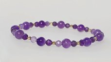 Bratara Chic Bijoux cu Ametist si Aur 14K - Design Elegant si Versatil