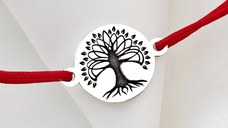 Bratara Copacul Vietii - Argint 925 - snur reglabil