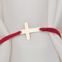 Bratara Cruciulita - Aur Galben 14K - snur reglabil - 1