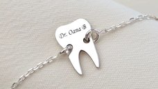 Bratara dinte cu lantisor - Argint 925