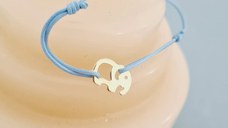 Bratara Elefant Aur 9K- cu snur reglabil