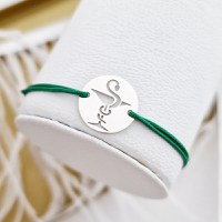 Bratara Farmacist - Argint 925 - Snur reglabil, diverse culori - 1