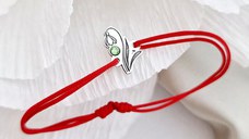 Bratara Ghiocel - Argint 925 - cristal Swarovski - snur reglabil