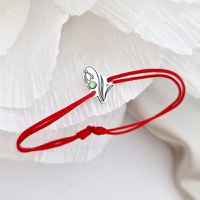 Bratara Ghiocel - Argint 925 - cristal Swarovski - snur reglabil - 1