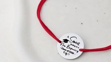 Bratara Graduation - Sweet ending - Banut 15 mm si snur reglabil - Otel Inoxidabil 316L