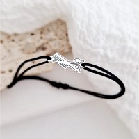 Bratara Hairstylist - Argint 925, snur reglabil - 1