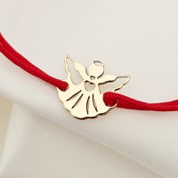 Bratara - Ingerasul meu - Aur Galben 14K - snur reglabil - 1