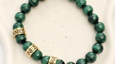 Bratara Malachit- 3 Cilindri personalizați - Otel Inoxidabil 316L