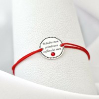 Bratara Mandra mea - Argint 925 si Cristal Swarovski - Snur reglabil - 1