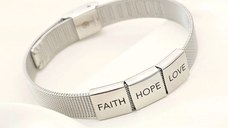 Bratara Moment - Banda metalica & elemente personalizate - Otel Inoxidabil 316L