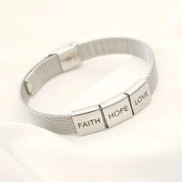 Bratara Moment - Banda metalica & elemente personalizate - Otel Inoxidabil 316L - 1