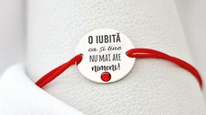 Bratara O iubita ca si tine - Argint 925 si Cristal Swarovski - Snur reglabil