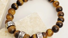 Bratara Ochi de Tigru- 3 Cilindri personalizați - Otel Inoxidabil 316L