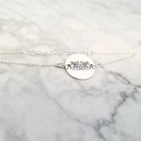 Bratara personalizata 6 surori / prietene - Banut de 18 mm - Lantisor cu prelungire - Argint 925 - 1