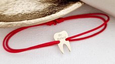 Bratara Personalizata Aur Galben 9k cu Snur Reglabil - Chic Bijoux