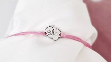 Bratara Picioruse cu Diamant Natural - Aur 14K Galben/Roz/Alb si Snur Reglabil