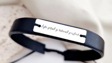 Bratara Sotul si Taticul Perfect - Argint 925, piele