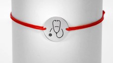 Bratara Stetoscop - Argint 925 - Snur reglabil, diverse culori