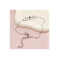 Bratara Trei Inimi - Personalizate cu Initiale - Otel Inoxidabil 316L - 1