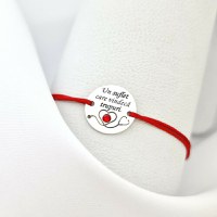 Bratara Un suflet care vindeca - Argint 925 si Cristal Swarovski - Snur reglabil - 1