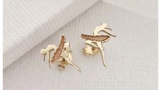 Cercei Balerina - Aur Galben 14K - Inchizatoare surub
