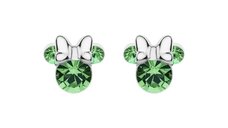 Cercei Disney Birthday Minnie Mouse luna August - Argint 925 si Cristal