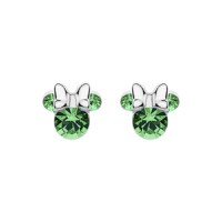 Cercei Disney Birthday Minnie Mouse luna August - Argint 925 si Cristal - 1