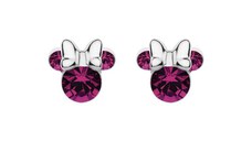 Cercei Disney Birthday Minnie Mouse luna Februarie - Argint 925 si Cristal