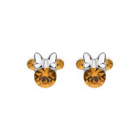Cercei Disney Birthday Minnie Mouse luna Noiembrie - Argint 925 si Cristal - 1