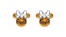 Cercei Disney Birthday Minnie Mouse luna Noiembrie - Argint 925 si Cristal