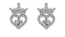 Cercei Disney coroana Princess - Argint 925 si Cubic Zirconia si Cristale