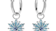 Cercei Disney cu pandantiv Frozen star - Argint 925 si Cristale