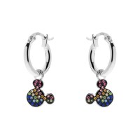 Cercei Disney cu pandantiv Mickey Mouse - Argint 925 si Cubic Zirconia Colorate - 1