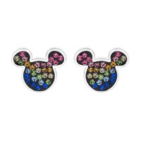 Cercei Disney Mickey Mouse - Argint 925 si Cubic Zirconia colorate - 1