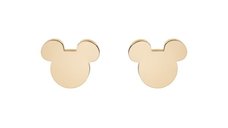 Cercei Disney Mickey Mouse simbol minimalist - Otel Medical Inoxidabil Auriu