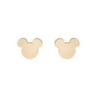 Cercei Disney Mickey Mouse simbol minimalist - Otel Medical Inoxidabil Auriu - 1