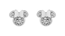 Cercei Disney Minnie Mouse - Otel Medical Inoxidabil Rose si Cristale Albe