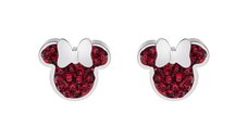 Cercei Disney Minnie Mouse - Otel Medical Inoxidabil si Cristale Rosii