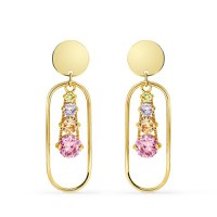 Cercei - Geometric Radiance - Placati cu Aur 18K - 1