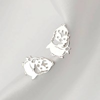 Cercei Pinguini cu decupaje - Argint 925 - 1