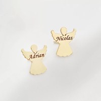 Cercei - Silueta ingeras - Argint 925 placat cu Aur 18K - 1