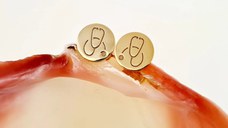 Cercei Stetoscop - Argint 925 placat cu Aur 18 K, surub