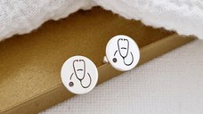 Cercei Stetoscop - Argint 925, surub