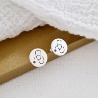 Cercei Stetoscop - Argint 925, surub - 1