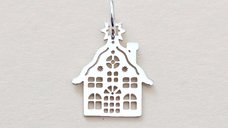 Charm ELM - Casuta Decupata din Argint 925