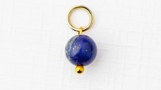 Charm ELM - Picatura Lapis din Argint 925 cu Placaj de Aur Galben 18K