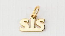 Charm ELM Sis din argint 925 placat cu aur galben 18K - Chic Bijoux