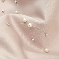 Choker Drop cu perle naturale si bilute din Argint 925 - 1