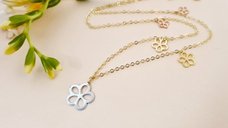 Colier colectia Fairyland - Flower power - Argint 925 placat cu Aur Galben si Roz 18K